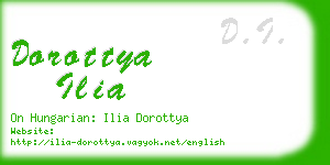 dorottya ilia business card